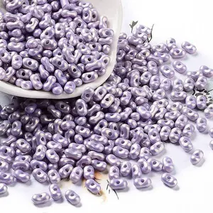 Spray Painted Opaque Acrylic Beads