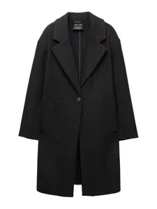Pull&Bear Prechodný kabát  čierna