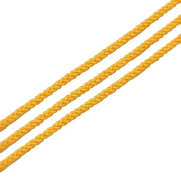 Eco-Friendly Dyed Round Nylon Cotton Braided Cords Threads