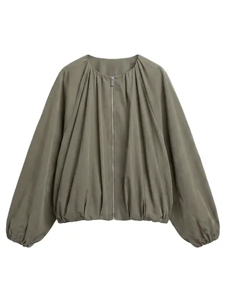 Pull&Bear Prechodná bunda  kaki