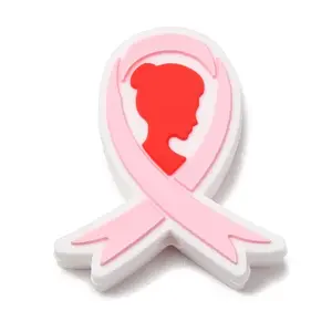 Awareness Ribbon Theme Silicone Beads