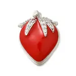Brass Micro Pave Cubic Zirconia Pendants
