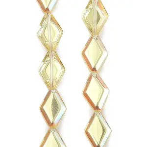 Electroplate UV Plating Glass Beads Strands