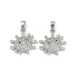 Brass Micro Pave Cubic Zirconia Pendants