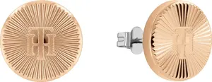 Tommy Hilfiger Minimalistické bronzové náušnice pecky 2780650