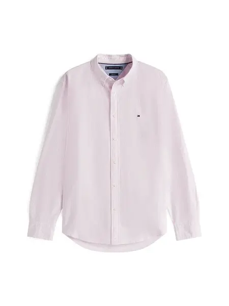 TOMMY HILFIGER Košeľa 'Regular Fit Stripe'  pastelovo ružová / biela