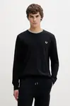 Fred Perry Bavlněné tričko s dlouhým rukávem Fred Perry