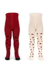 Konges Sløjd punčocháče dětské 2 PACK LADYBUG JACQUARD TIGHTS