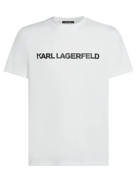 Karl Lagerfeld Tričko  čierna / biela