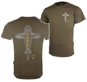 Vass tričko carp rising t-shirt khaki - m