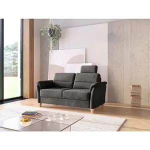 Sit & More TŘÍMÍSTNÁ POHOVKA, textil, černá