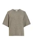 VILA Sveter 'VILIGA'  hnedá melírovaná