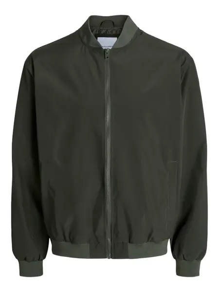 JACK & JONES Prechodná bunda 'JJECharge'  tmavozelená
