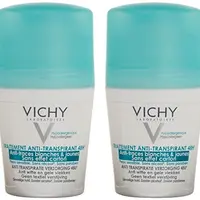 Vichy Sada kuličkových antiperspirantů proti bílým a žlutým skvrnám 2 x 50 ml
