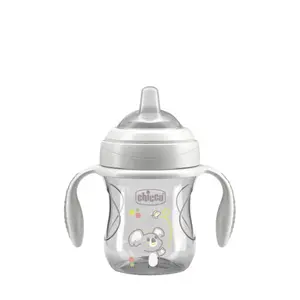 Chicco Hrnek Transition učící s držadly grey, 4m+
