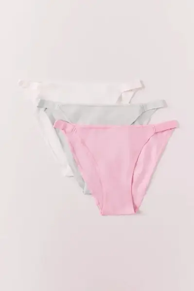women'secret kalhotky dámské bavlněné s elastanem 3-pack