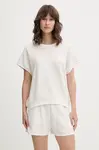 BOSS loungwear tričko dámské s lyocellem BB TEXTURE_Top