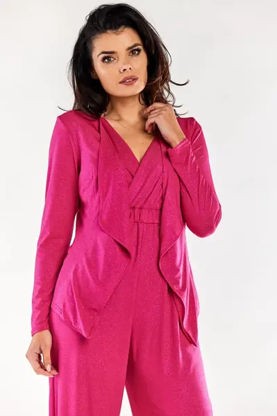 Awama Woman's Jacket A559 Fuchsia