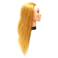 Cvičná hlava s umělými vlasy Eurostil Professional - světlá blond, 45-50 cm (02544) + dárek zdarma
