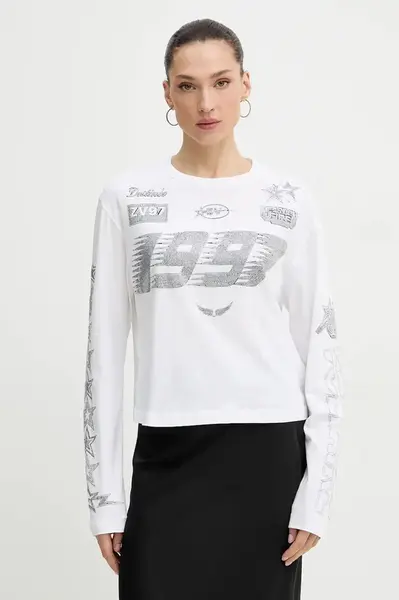 Zadig&Voltaire  Bavlněné tričko s dlouhým rukávem