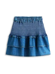 Tommy Jeans Sukňa  modrá denim