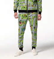 Mr. GUGU & Miss GO Man's City Carpet Track Pants PNS-W-548 2177