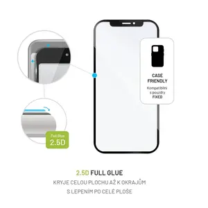 Tvrzené sklo FIXED Full-Cover pro Nokia X30, černá