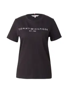 TOMMY HILFIGER Tričko  čierna / biela