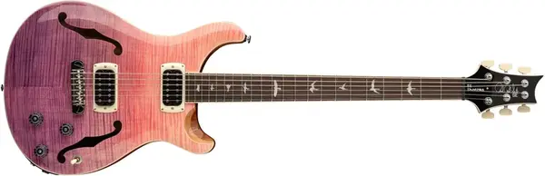 PRS SE Ed Sheeran Flat Back Hollowbody I Baritone Piezo Pink Ombre