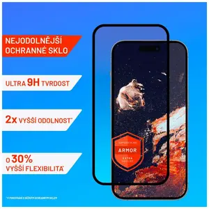 Ochranné tvrzené sklo FIXED Armor s aplikátorem pro Apple iPhone 14 Plus/13 Pro Max, černá