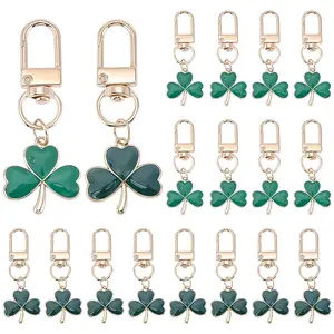 20Pcs 2 Styles Alloy Enamel Pendant Decorations