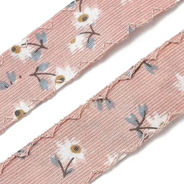 1 Roll Flower Printed Polyester Ribbons