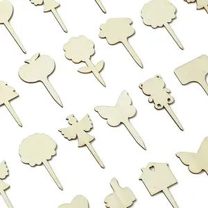 60Pcs 12 Styles Wood Pieces