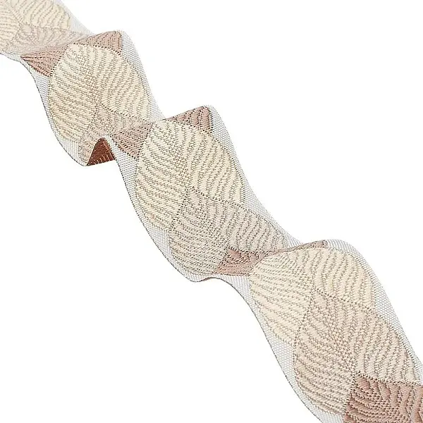 3M Polyester Jacquard Leaf Ribbon for Garment Accessories