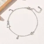 Brass Enamel White Charm Bracelets