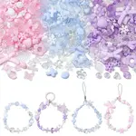 450Pcs 3 Colors Transparent & Opaque Acrylic Beads