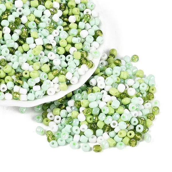 Opaque & Transparent Inside Colours 6/0 Glass Seed Beads