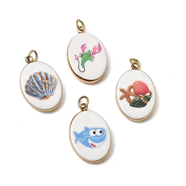 Printed 304 Stainless Steel Pendants