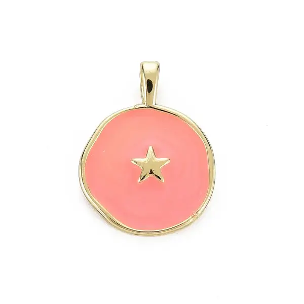 Brass Enamel Pendants