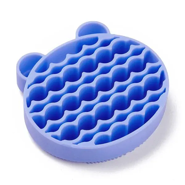 Silicone Makeup Cleaning Brush Scrubber Mat Portable Washing Tool