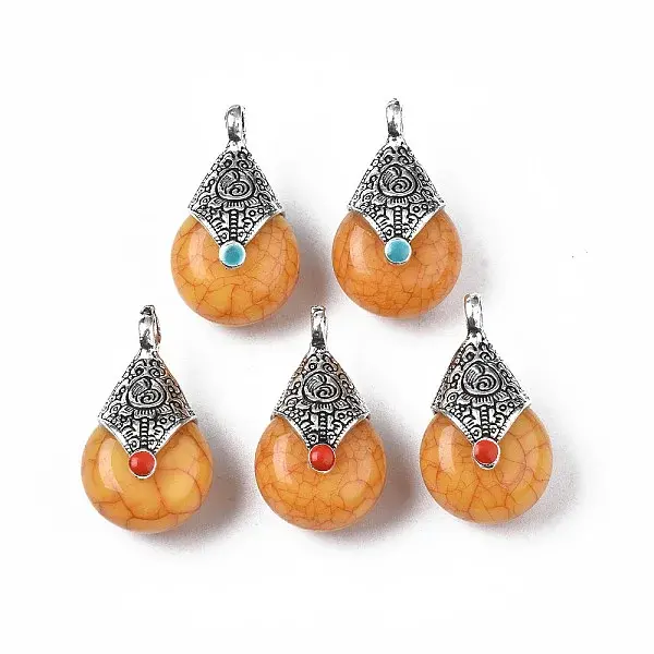 Tibetan Style Resin Pendants