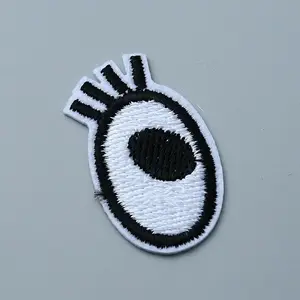 Single Eye Polyester Embroidery Cloth Iron on/Sew on Patches