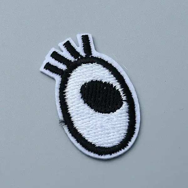Single Eye Polyester Embroidery Cloth Iron on/Sew on Patches