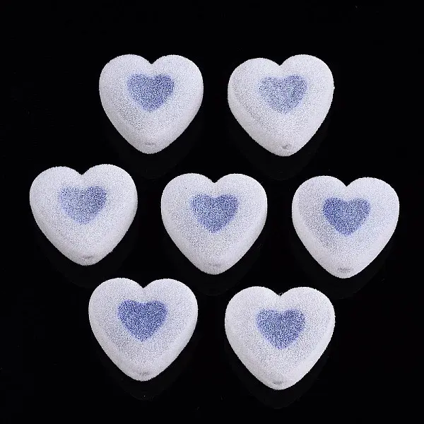 Flocky Acrylic Beads