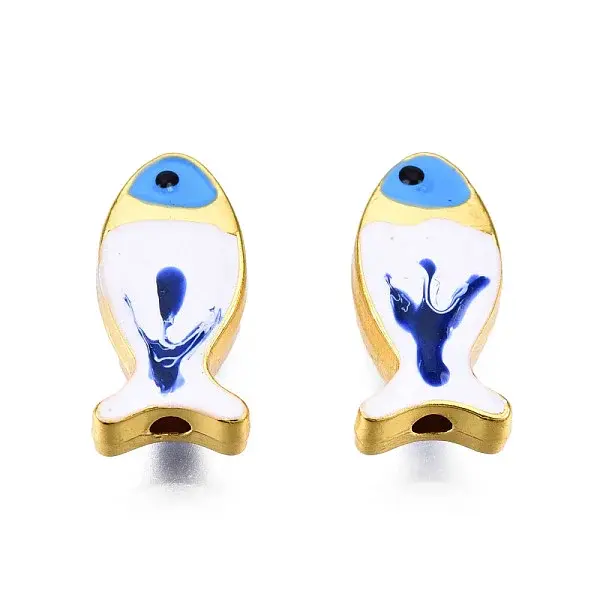 Rack Plating Alloy Enamel Beads