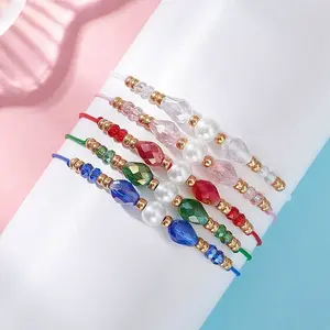 Glass & Seed Beads Braided Bead Bracelets