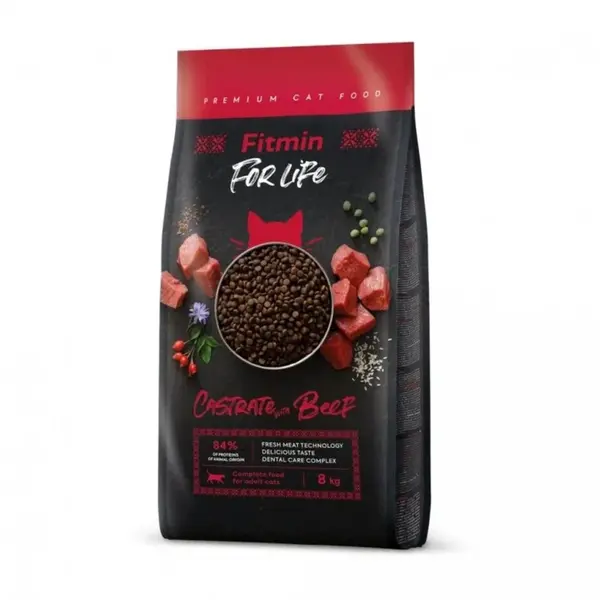 Fitmin Cat For Life Castrate Beef 8 kg