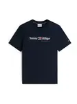 TOMMY HILFIGER Tričko 'Brand Love'  tmavomodrá / červená / biela