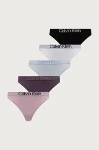 Calvin Klein Underwear  tangá dámske bavlnené s elastanom 5-pak