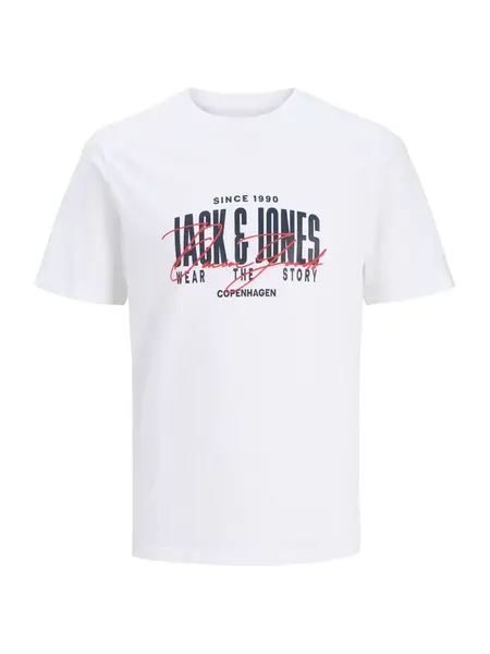 Jack & Jones Junior Tričko 'JJAERO'  námornícka modrá / červená / biela